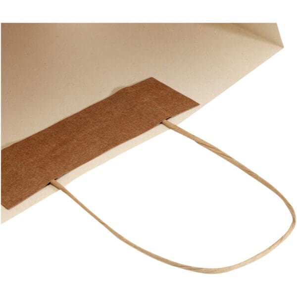 Papiertüte 150 g/m² aus landwirtschaftlichen Reststoffen mit gedrehten Griffen – 31 × 12 × 41 cm