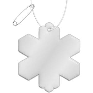 RFX™ H-10 Reflektierender TPU-Anhänger Schneeflocke