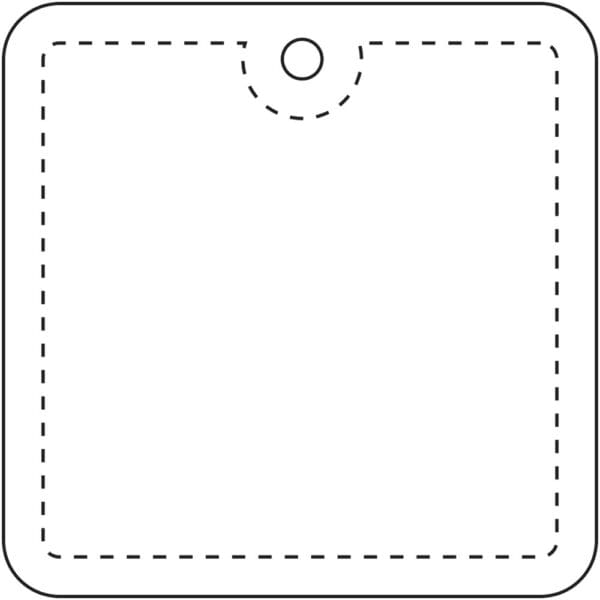RFX™ H-20 quadratischer reflektierender PVC-Anhänger