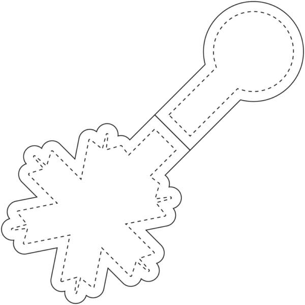 RFX™ M-10 Reflektierender PVC-Magnet Schneeflocke