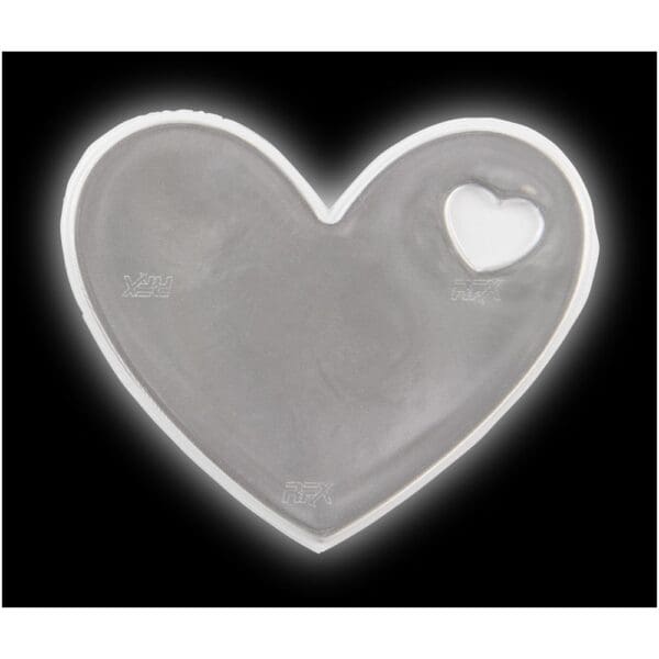 RFX™ S-12 Reflektierender Herz PVC-Aufkleber M