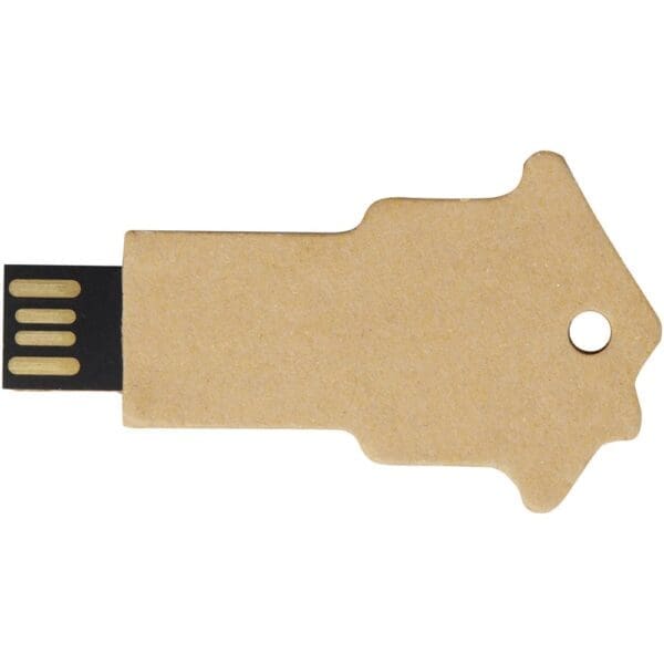 USB-Stick Haus 2.0 aus recyceltem Papier