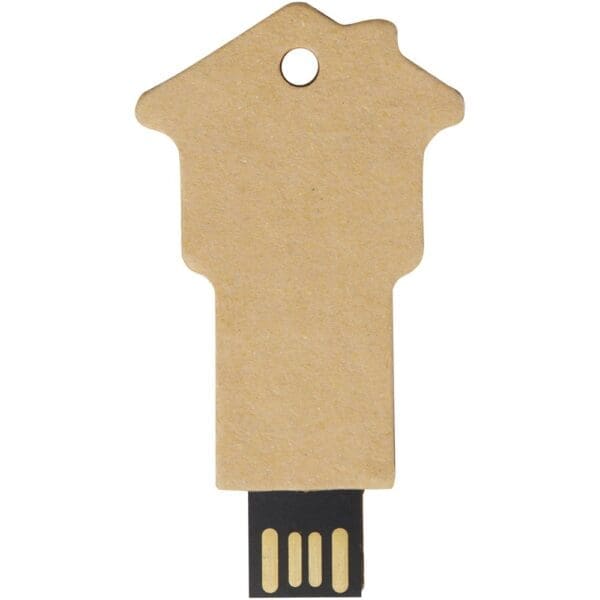 USB-Stick Haus 2.0 aus recyceltem Papier