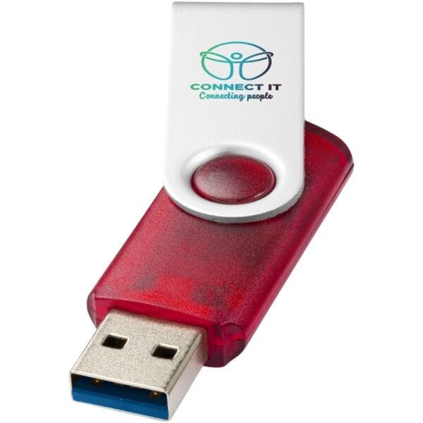 USB-Stick Rotate 3.0 transparent