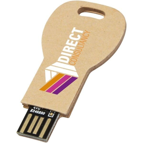 USB-Stick Schlüssel 2.0 aus recyceltem Papier