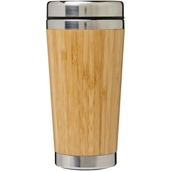 Becher Bambus 450 ml mit Bambus-Außenseite