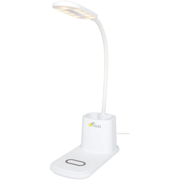 Bright Schreibtischlampe und Organizer mit kabellosem Ladegerät