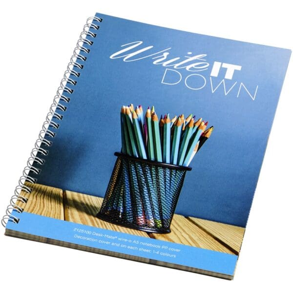 Desk-Mate® A5 Notizbuch mit Spiralbindung
