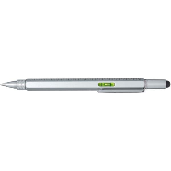 Dora Multifunktionsstift aus recyceltem Aluminium (schwarze Mine)