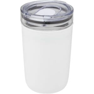 Glasbecher Bello 420 ml mit Außenwand aus recyceltem Kunststoff