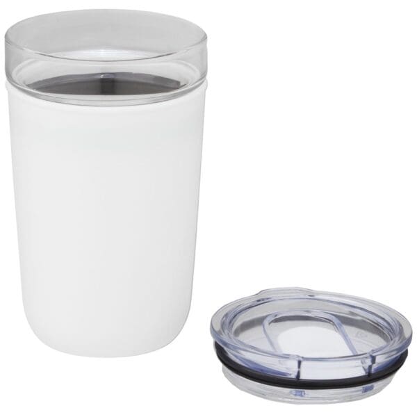 Glasbecher Bello 420 ml mit Außenwand aus recyceltem Kunststoff