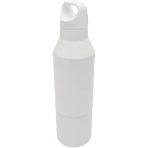 Isolierflasche Odessy 600 ml und 300 ml Becher aus RCS recyceltem Edelstahl
