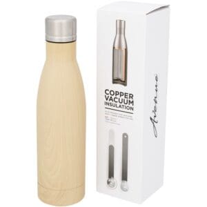 Isolierflasche Vasa Kupfer-Vakuum in Holzoptik, 500 ml