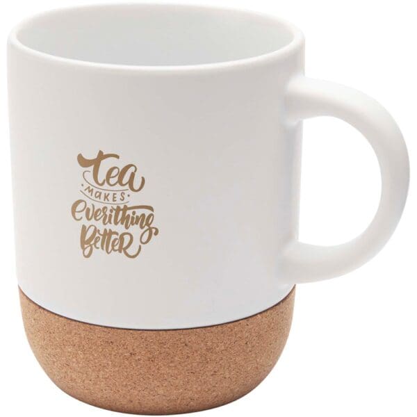 Keramiktasse Billie 300 ml mit Korkdetails