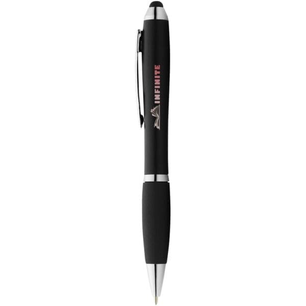 Kugelschreiber Nash Stylus farbig mit schwarzem Griff (blaue Mine)