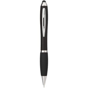 Kugelschreiber Nash Stylus farbig mit schwarzem Griff (blaue Mine)