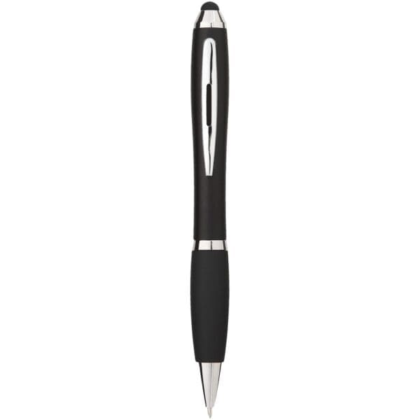 Kugelschreiber Nash Stylus farbig mit schwarzem Griff (blaue Mine)
