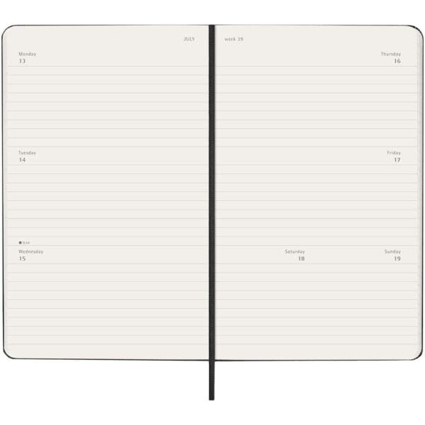 Moleskine Hardcover 12 Monate Wochenkalender L horizontal