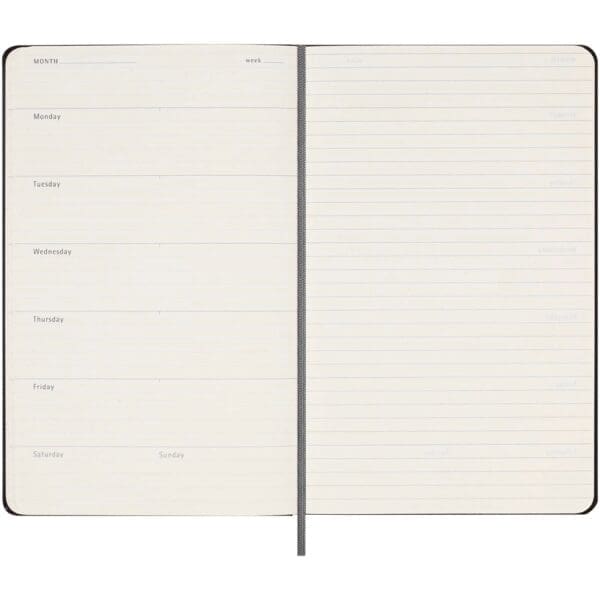 Moleskine Hardcover Wochenplaner L, undatiert