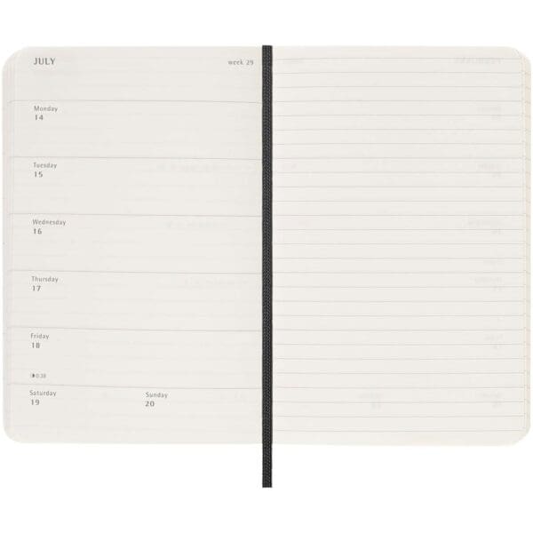 Moleskine Softcover 12 Monate Wochenkalender, Pocket-Format