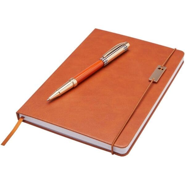 Notizbuch Legato A5 und Tintenroller Set (blaue Mine)