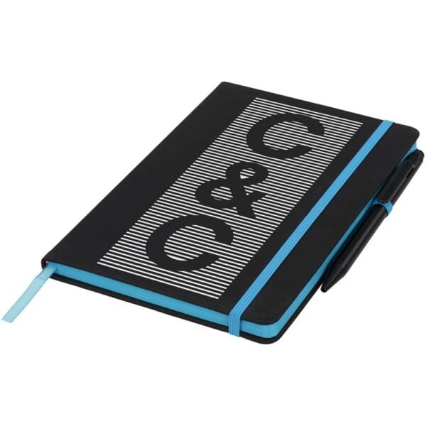 Notizbuch Noir Edge A5 mit farbigem Rand