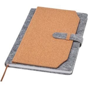 Notizbuch Viviana A5 aus recyceltem Filz und Kork