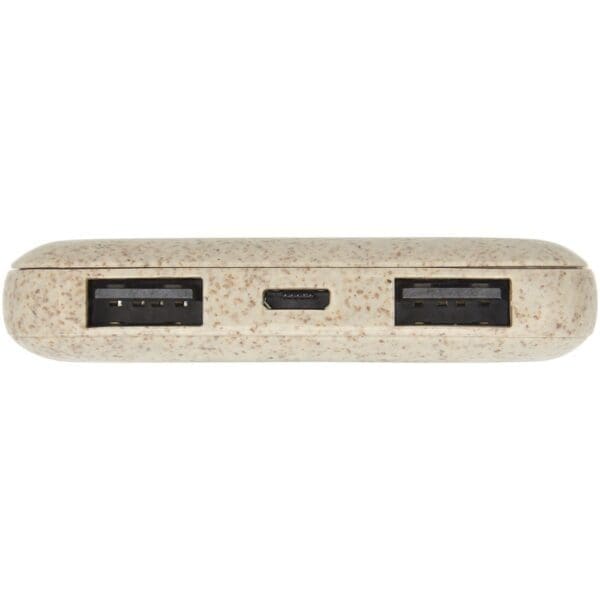 Powerbank Asama 5000 mAh aus Weizenstroh