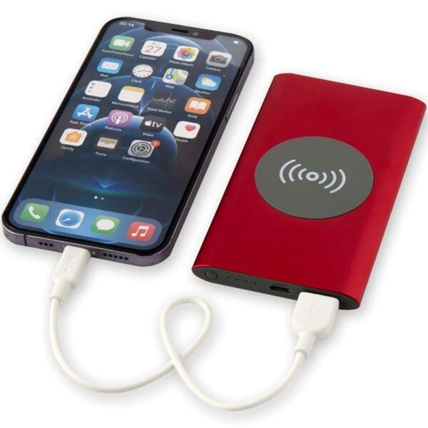 Powerbank Juice 4000 mAh Typ-C kabellos aus recyceltem Aluminium