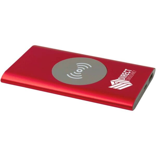 Powerbank Juice 4000 mAh Typ-C kabellos aus recyceltem Aluminium
