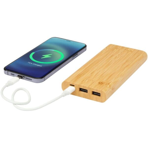 Powerbank Tulda 10.000 mAh aus Bambus