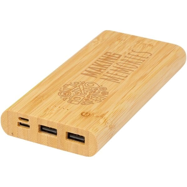Powerbank Tulda 10.000 mAh aus Bambus