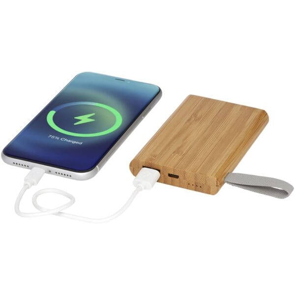 Powerbank Tulda 5000 mAh aus Bambus
