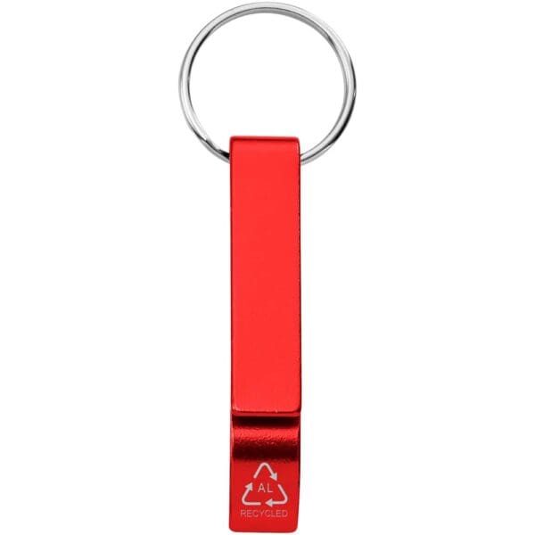 Schlüsselanhänger Tao mit Flaschen- und Dosenöffner aus recyceltem RCS Aluminium