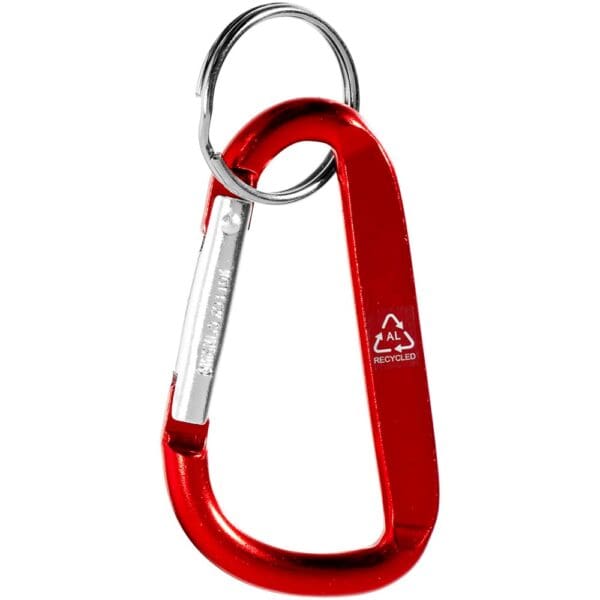Schlüsselanhänger Timor RCS Karabiner aus recyceltem Aluminium