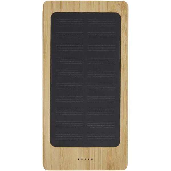 Solar-Powerbank Alata 8000 mAh Bambus – Bild 5