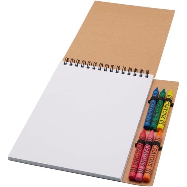 Spiralnotizbuch Doodle A5 Softcover mit Farbstiftset