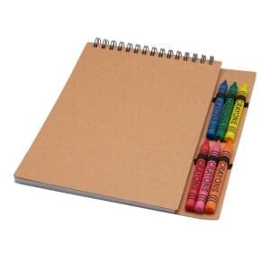 Spiralnotizbuch Doodle A5 Softcover mit Farbstiftset