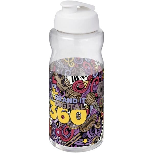 Sportflasche H2O Active® Big Base 1L mit Klappdeckel