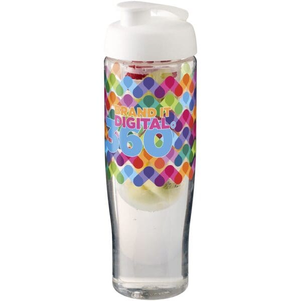 Sportflasche H2O Active® Tempo 700 ml mit Klappdeckel und Infusor