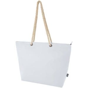 Strandkühltasche Panama mit Kordelgriffen aus recyceltem GRS-Material, 23L