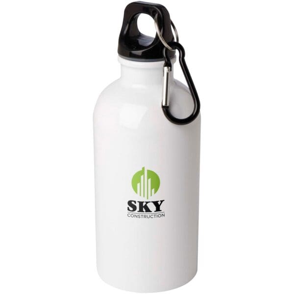 Trinkflasche Oregon 400 ml RCS-zertifizierte, einwandig aus Edelstahl mit Karabinerhaken