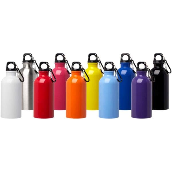 Trinkflasche Oregon 400 ml RCS-zertifizierte, einwandig aus Edelstahl mit Karabinerhaken