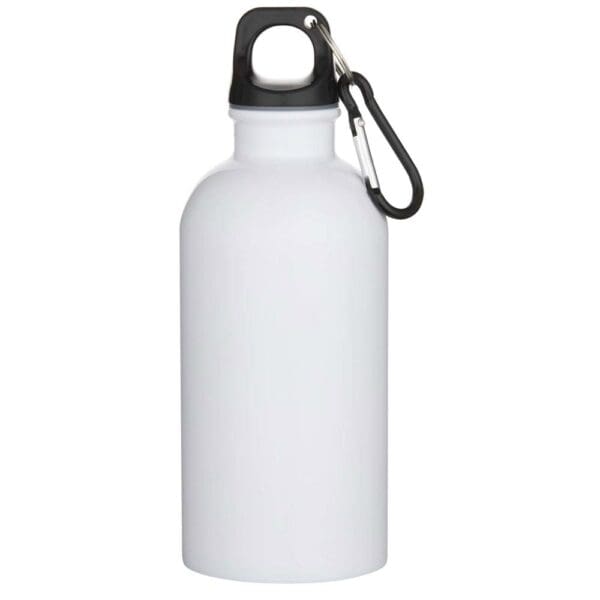 Trinkflasche Oregon 400 ml RSC-zertifizierte einwandige Sublimation aus recyceltem Edelstahl mit Karabinerhaken