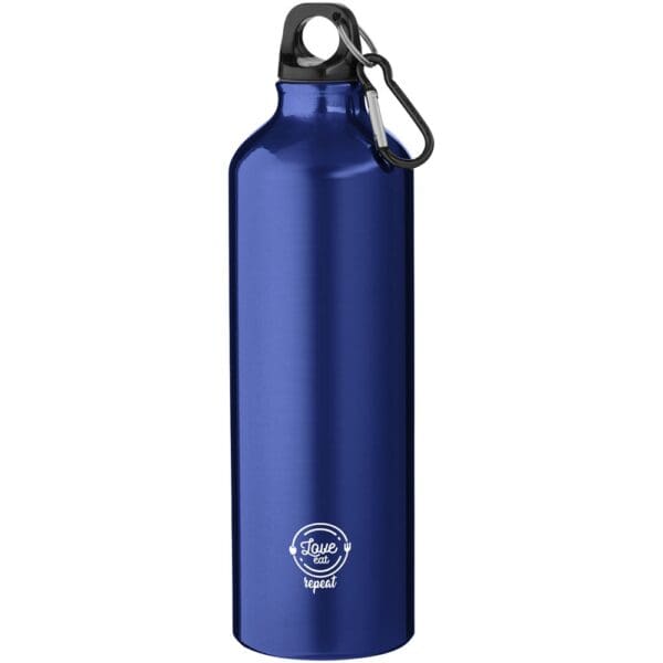 Trinkflasche Oregon 770 ml RCS-zertifizierte aus recyceltem Aluminium mit Karabinerhaken