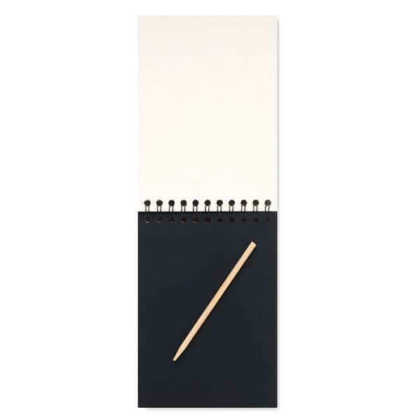 BLACK - Notizbuch mit Kratzpapier