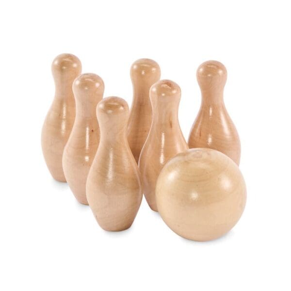 BOLITO - Mini-Bowling-Set Kiefernholz