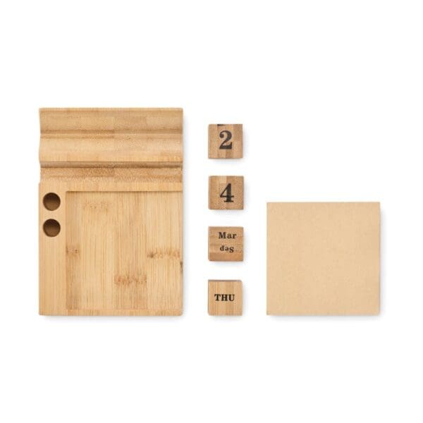 BOOTOP - Tischkalender Bambus
