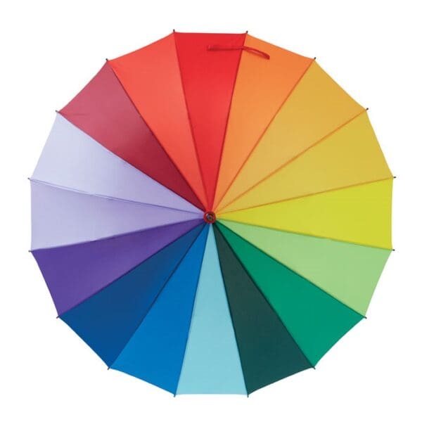 BOWBRELLA - Regenschirm regenbogenfarbig