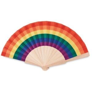 BOWFAN - Fächer regenbogenfarbig